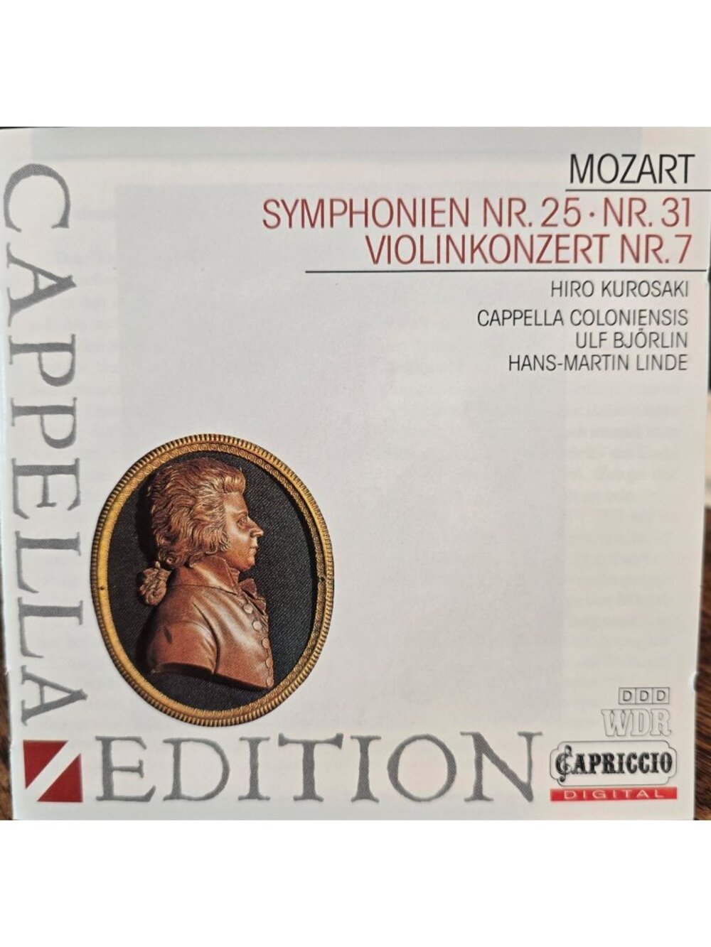 Mozart Symphonies Nos. 25 & 31 Violin Concerto No. 7 Cappella Edition 37013cd